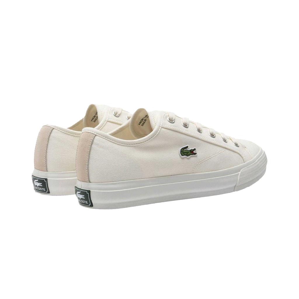 Lacoste Mens Backcourt Canvas Low Trainers