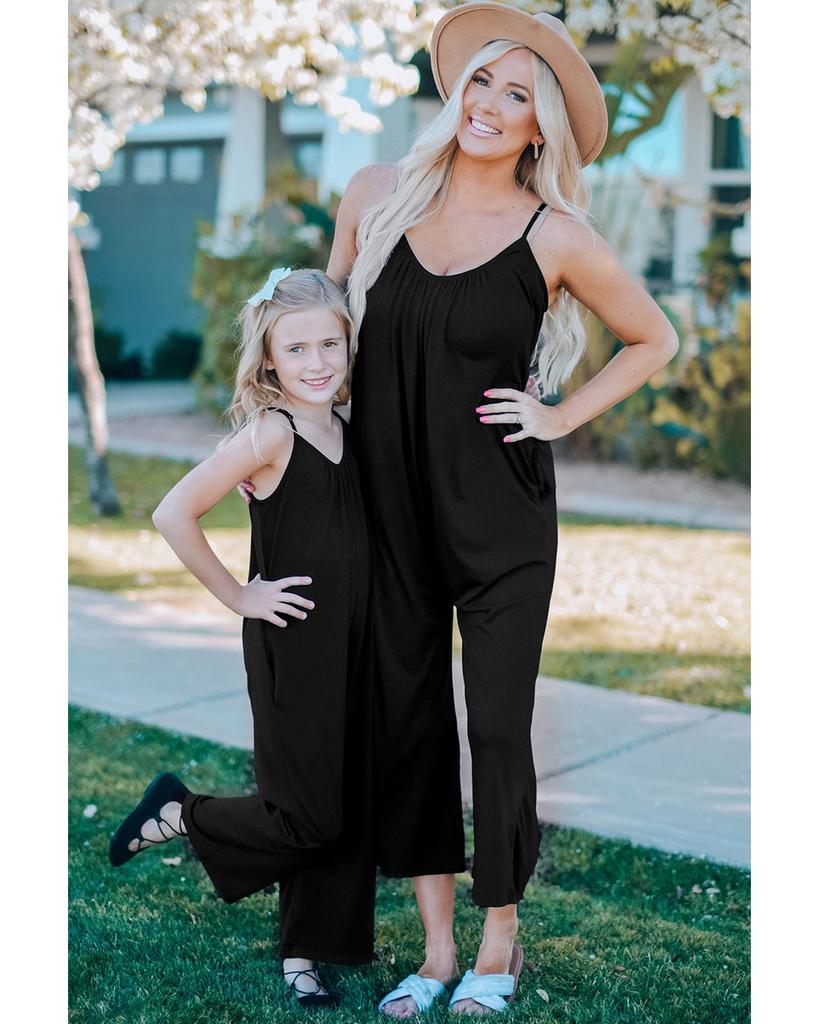 Azura Exchange Комбинезон с широкими штанинами и карманами на тонких бретельках