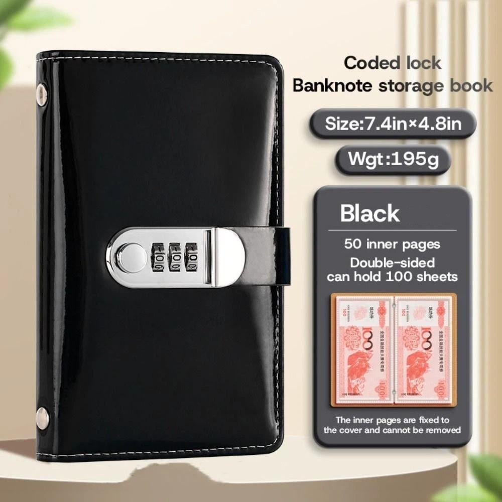 Laser Budget Binder 50Sheets Account Book Savings Challenge Tracker Book Stainless Ring Binder