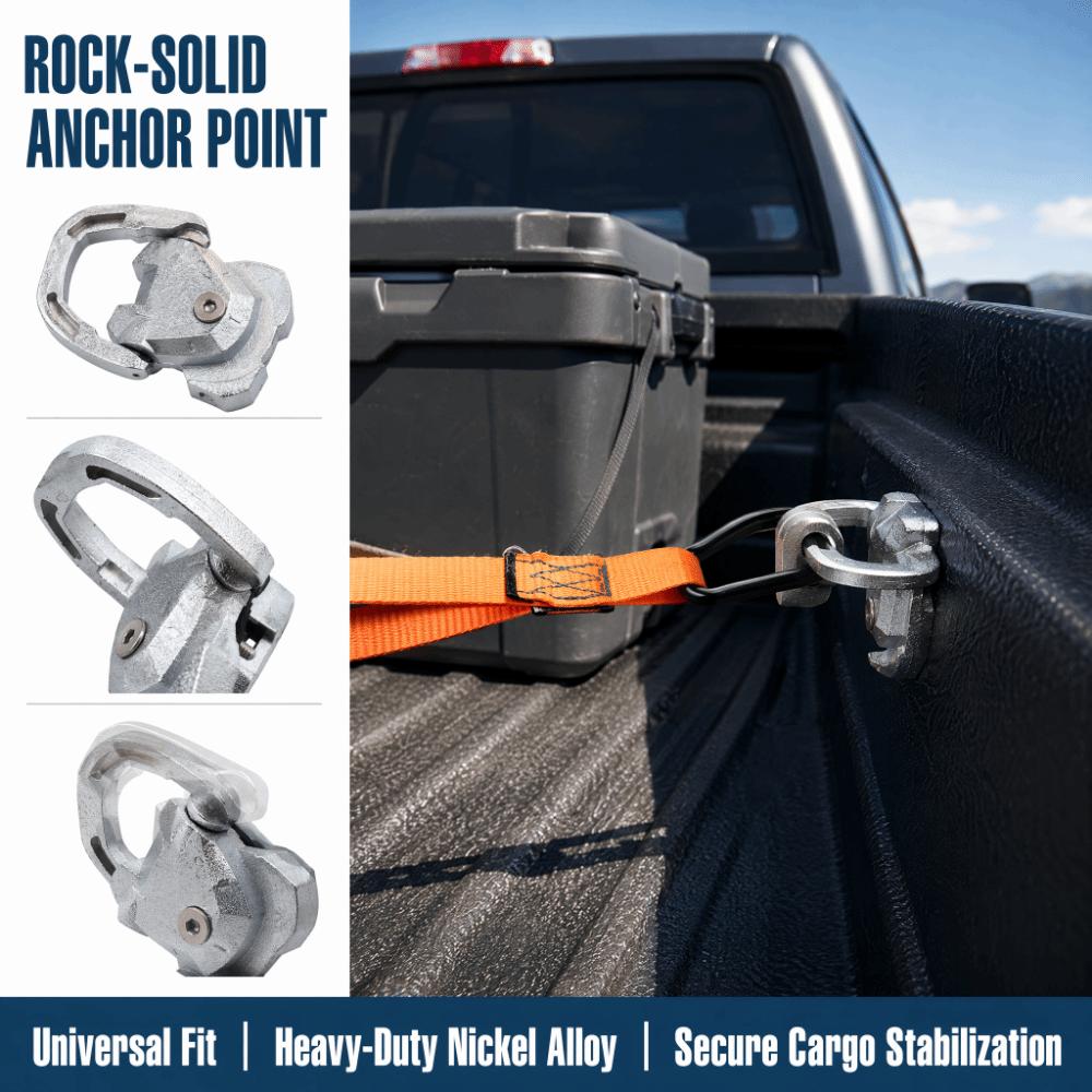 Alloy Tone Cargo Fastening Clip Durable Truck Bed Anchor Hook Bed Liner Buckle Foton Pickup Refit