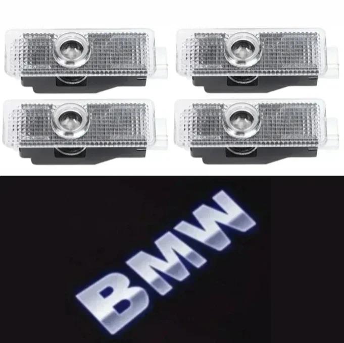 BMW GROUP 4Pcs Car LED HD Door Welcome Projector Laser Lamps For BMW E90 E60 E46 E93 F20 F21 F30 F31 F32 F33 F34 F15 F10 F01 F11