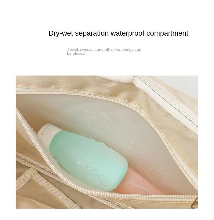 Дорожная сумка большой вместимости, легкая спортивная сумка, сумка для хранения с раздельными сухими и влажными отделениями, CLE