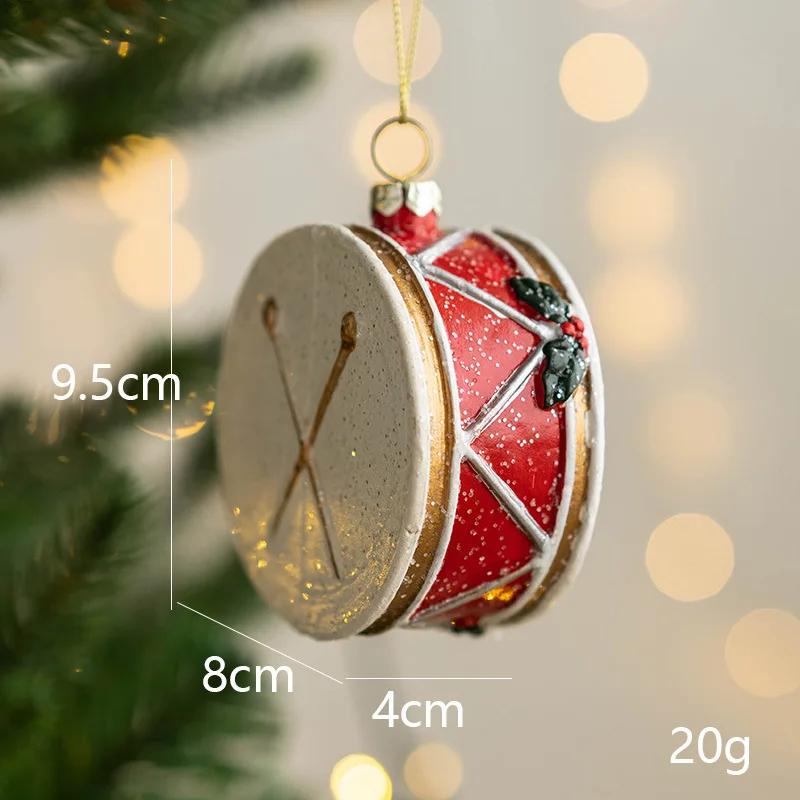 Christmas Colored Shaped Ball Christmas Tree Decorative Pendant Christmas Gift Bag Car House Snowman Garland Pendant