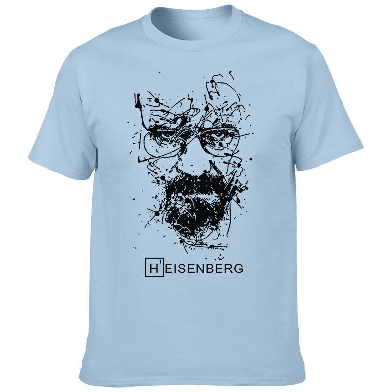 European and American Creative Breaking Bad Heisenberg T-shirt TV Series Printing Men's Street Fashion T-shirt Casual Top