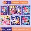 Wooden Childrens Educational Magnetic Foldable Puzzle Book For Animal And Traffic Recognition