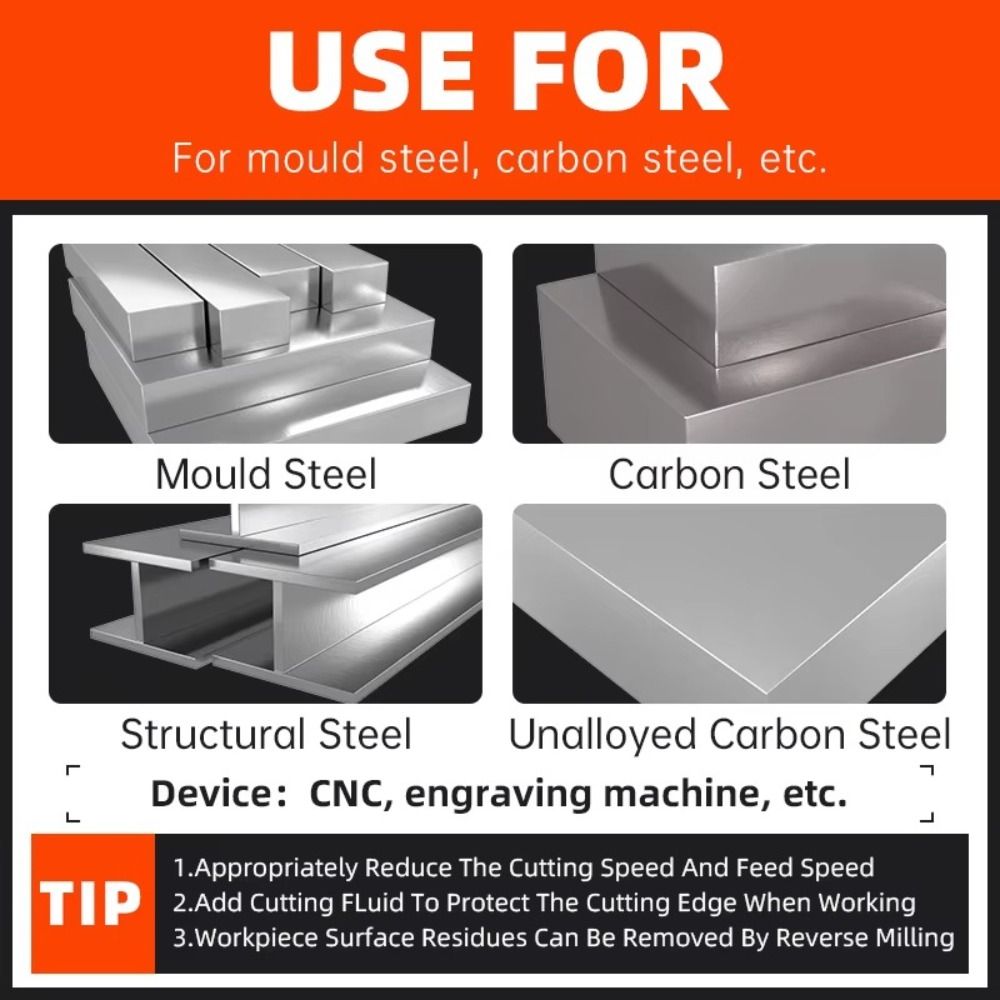 Фреза HSS M2 HRC65 Сплавная твердосплавная фреза Новая спиральная фреза Алюминий Нержавеющий металл