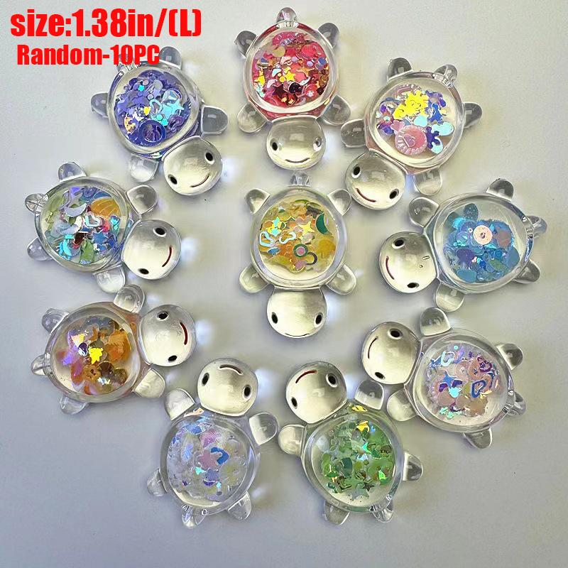 10/30 шт. 2025 Сувениры для вечеринки Мини светящаяся прозрачная черепаха Милые аксессуары из крема-клея Студенческая вечеринка Настольные украшения Игрушки