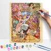Disney Princess oil painting diy coloring handpainted filling home decoration gift, Art Nouveau style wall decor for living room art