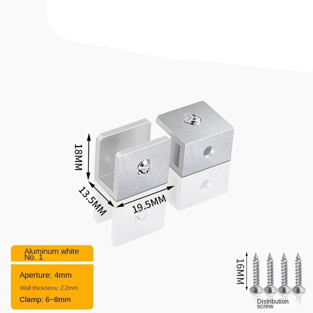 Кронштейн Держатель Стеклянной Полки Алюминиевый Сплав Безрамные Кронштейны Креативный Зажим для Стеклянной Двери Ванная