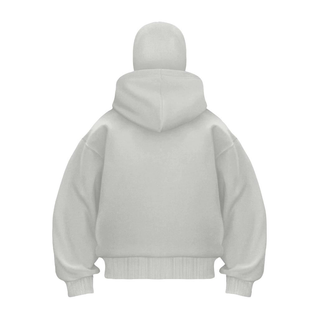 Мужской кардиган с двойным капюшоном, свободный, уличный, модный, на молнии