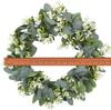 Eucalyptus Christmas Plant Wreath Wedding Holiday Supplies Door Home Decoration Diy Po Props Flowers Background Wall Garlands