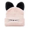 Fashion Cat Ear Women Hat Acrylic Knitted Hat Warm Winter Hat For Women High Quality Bonnet Hat