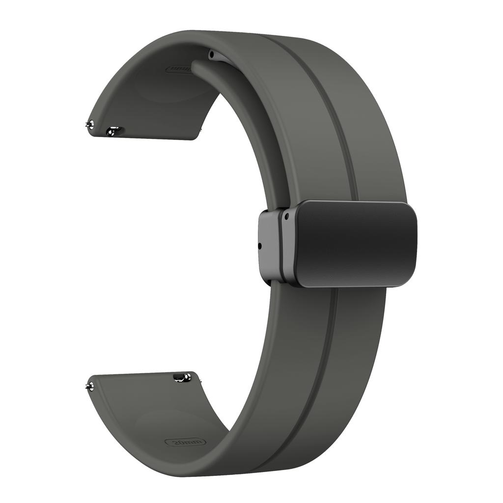20 мм 22 мм Ремешок для Samsung Galaxy watch 4/5 pro/classic/gear s3/active 2 Спортивный Силиконовый Магнитная Пряжка Huawei GT 2 2e 3 ремешок