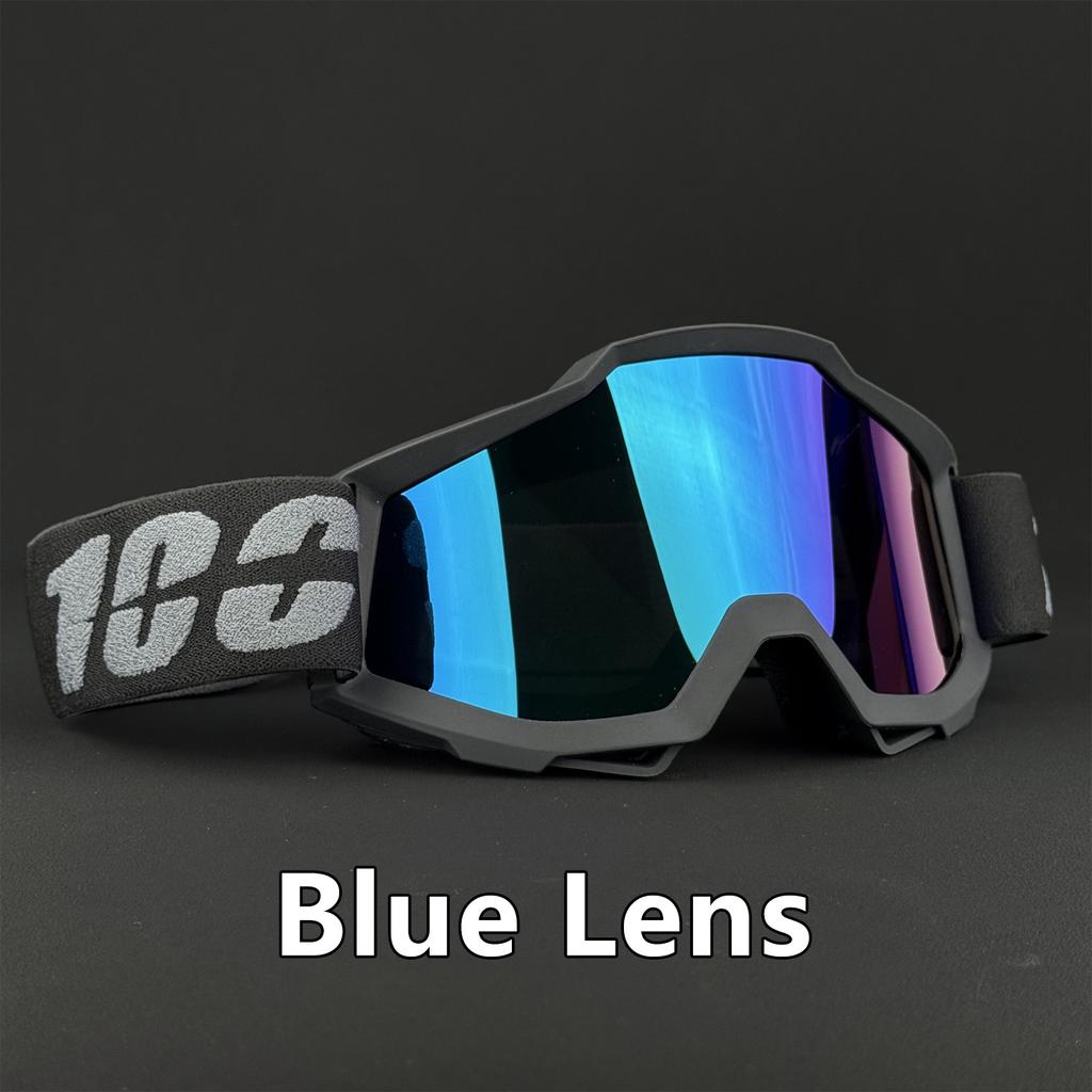 100 Motorcycle Glasses Motocross Safety HD Lenses Goggles Dirt Bike ATV Ski MTB Goggles MOTO Outdoor Cycling Sunglasses