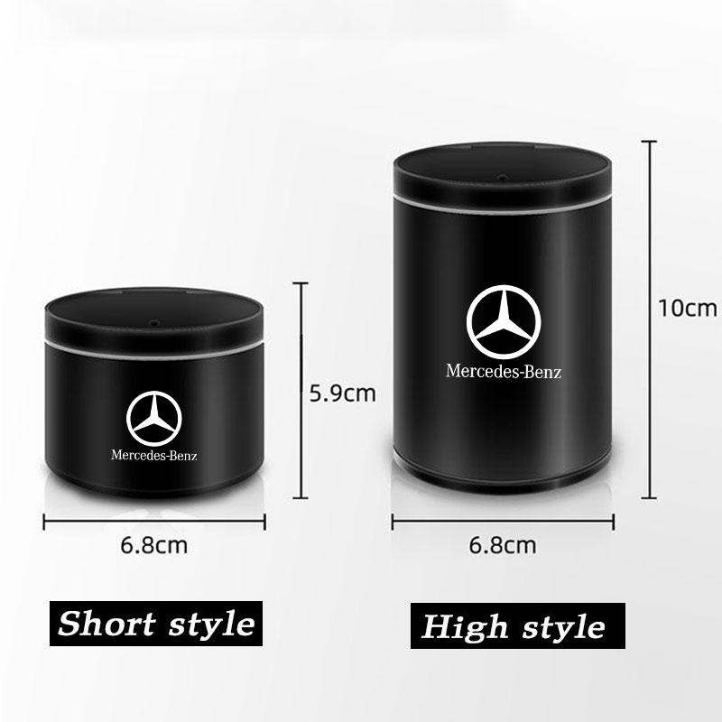 CRV1 Portable Car Ashtray Cigarette Ash Holders With Cover For Mercedes benz E GLK CLS A W204 W213 W221 ML ABR Apple Tree Accessories
