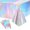 3 шт. блестящая скатерть голографическая водонепроницаемая скатерть прямоугольная дискотека скатерть Декор для дня рождения