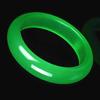 Guizhou Emerald Bracelet, Jade Color, Green Floating Flower, Female Style, Girl's Wangfu Bracelet with Gift Box