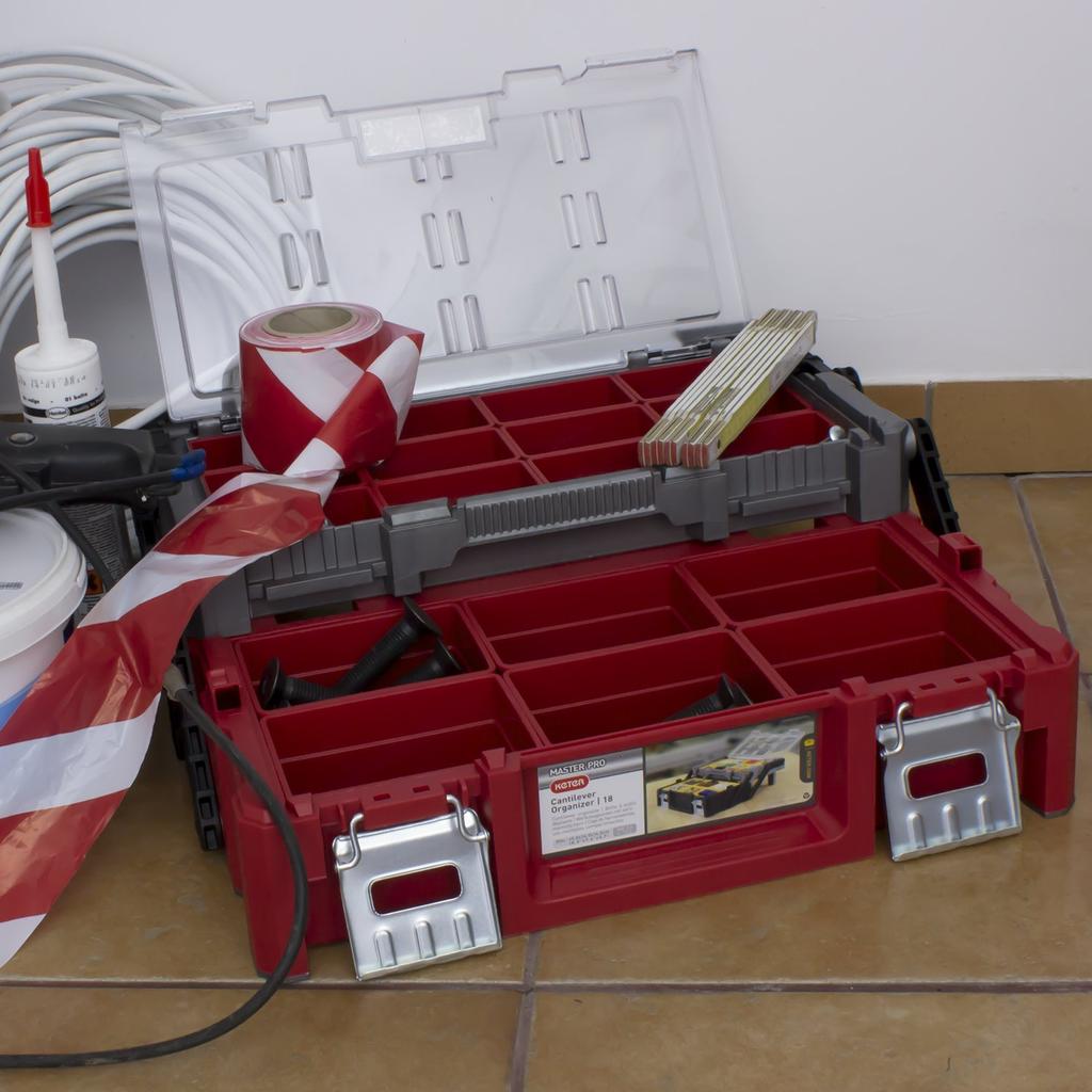 Keter Ящик для инструментов Консольный Профессиональный Органайзер с двумя органайзерами 17186819