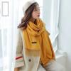 Autumn and Winter Female Scarf Cashmere Women Solid Color Long Tassel Lady Wraps Shawls
