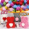 50~200pcs Artificial Rose Heads Foam Artificial Flowers for Rose Bear Valentine Gift Wedding Handmade DIY Flower Decorations