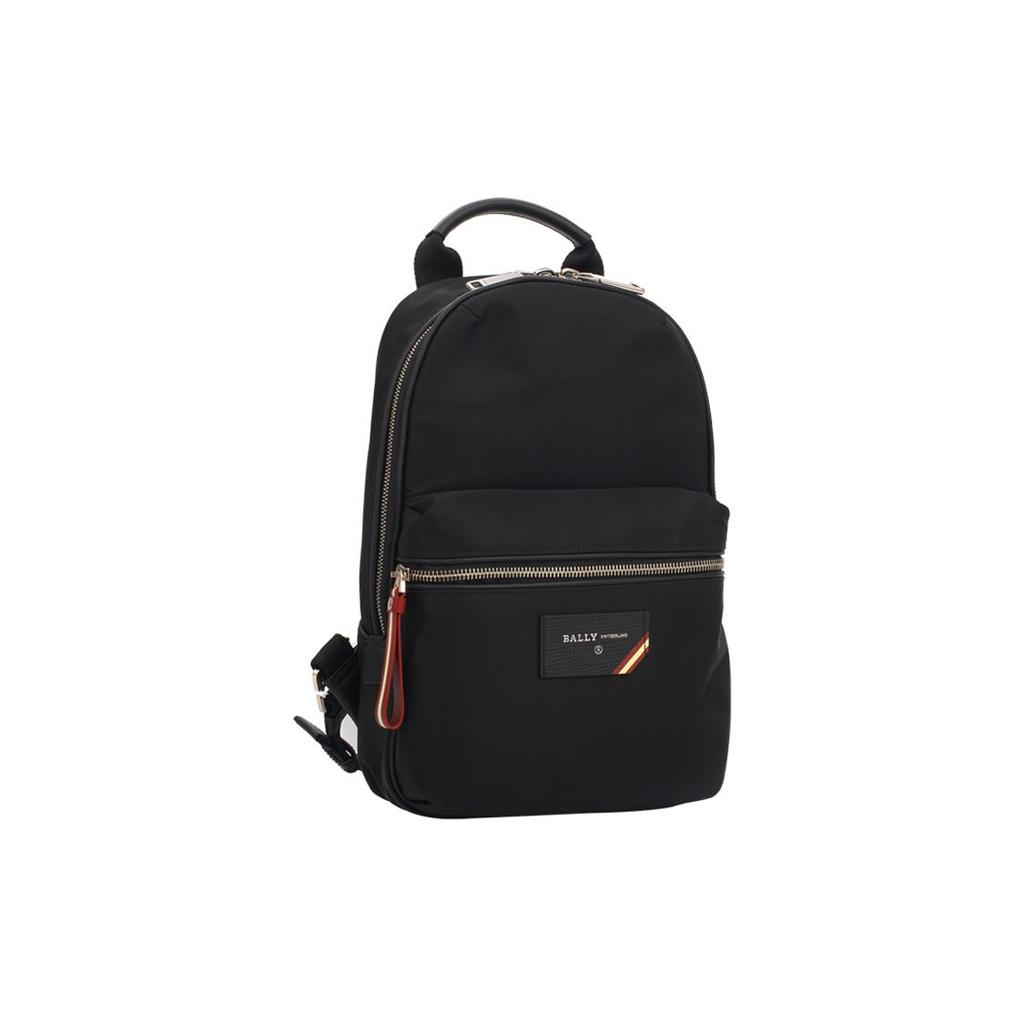 Bally Logo Pattern Nylon Tote Shoulder Bag Men Bags Black FUSTON-00