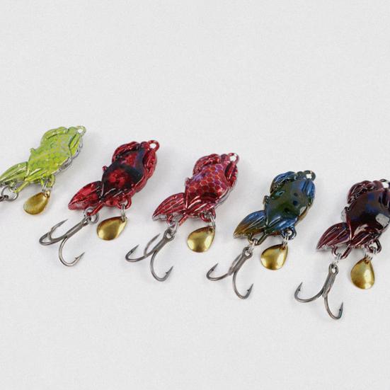 3.5CM/10G Metal Crab Spinner Blade Lure with Hook Long Casting Crab Bait with Rotating Sequin Spoon Spinnerbait Saltwater Freshwater Fishing