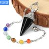 Hexagonal Pendulum Crystal Pointed Pendant Spirit Chakra Necklace