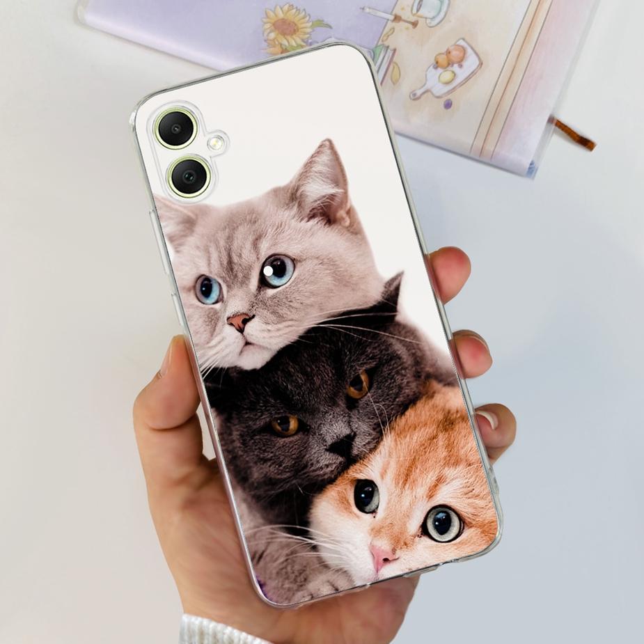 For Samsung Galaxy A05 Case SM-A055F Cute Painted Back Cover Phone Case For Samsung A05 A 05s Galaxy A05s Soft TPU Fundas Bumper
