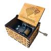 Wooden Uniq Carved Hand Crank GOT-Wolf Theme Music Box