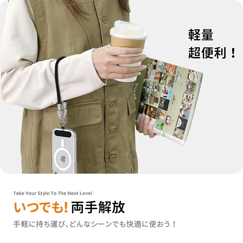 Type C Strap [60W Fast charging]iPhone 16 Cable 0.3m*1 Piece PD Compatible Charging Cable Usb C MacBook iPad Compatible with Android Strap Holder *1