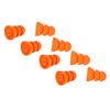 8pcs Silicone Eartips Noise Reduction Replacement Earplugs for Se846 Se535 Se215 and Inner Hole 2.0‑3.5mm Earbud Orange