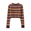  European and American style, new women's fashion, versatile, cross-border daily jacquard knit short jacket