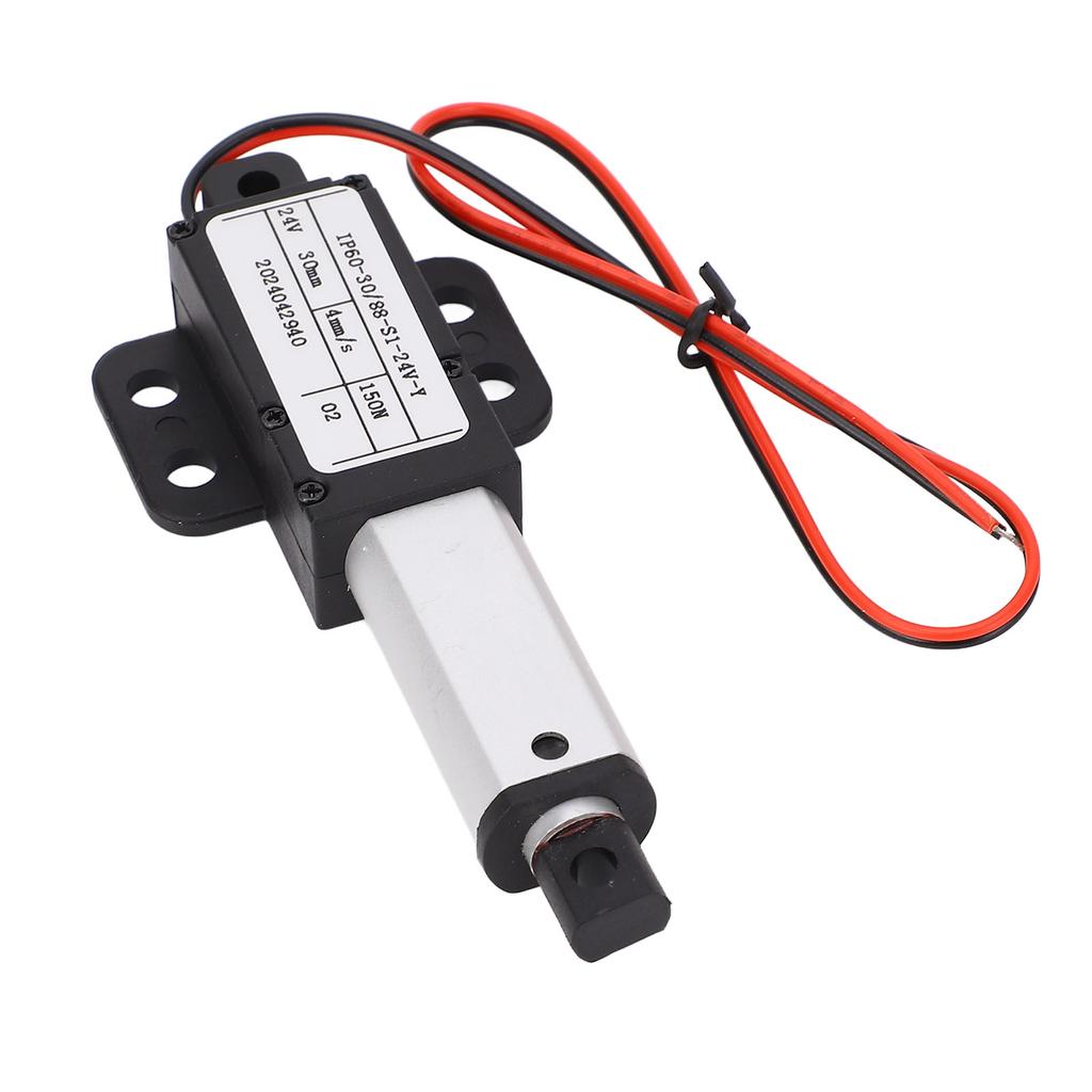 Linear Actuator, 30mm Stroke, Linear Actuator IPX4  24V, Electric Actuator with Bracket