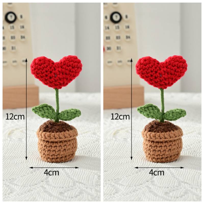 Sunflower Crochet Flowers Knitted Flower Graduation Wedding Guest Gift Artificial Flower Mother'S Day Gift Girasol