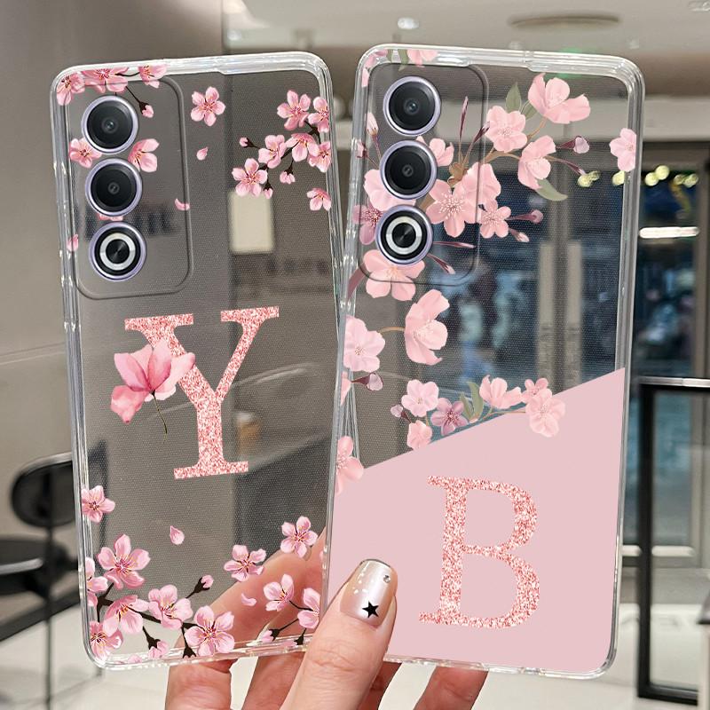 Чехол-бумажник для OPPO A3 Pro 5G A80 5G Fundas Модный Цветочный Задний Чехол Прозрачный Мягкий Силикон ТПУ Прозрачная Печать Корпус Телефона
