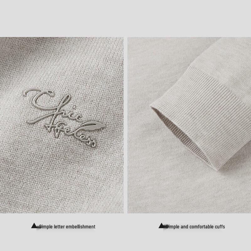 HLA Men's Chic Ageless Business Casual Long Sleeve Knit Sweater