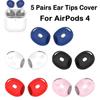 5 Pairs Ultra-thin Ear Tips Dustproof Ear Cover Soft Ear Caps for AirPods 4 Headphone Accessories
