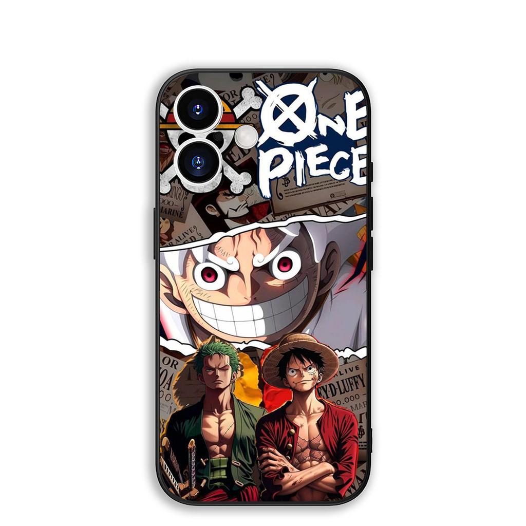 Cover for Apple iPhone 16 15 14 11 Pro Max 6 7 8 Plus + SE2 SE3 SE 2022 2020 8+ Phone Case Luffy One Pieces Roronoa Zoro Sanji