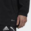Adidas Condivo 22 Logo Badge Print Zip Detachable Hood Outdoor Casual Sports Jacket Men Jacket Black HE6679