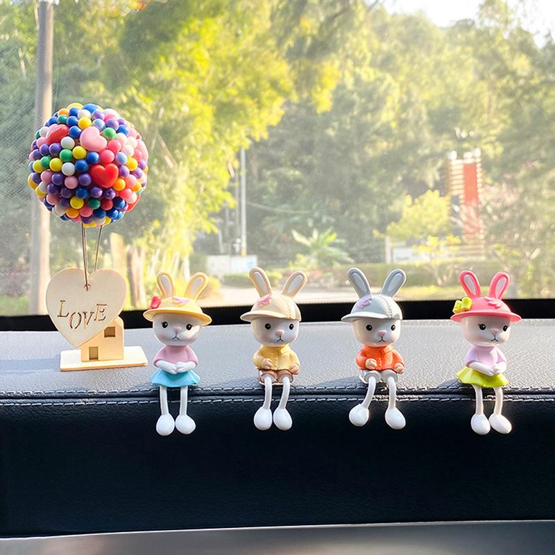 4 шт./компл. маленькие подвесные ножки кролика украшение для салона автомобиля настольное украшение