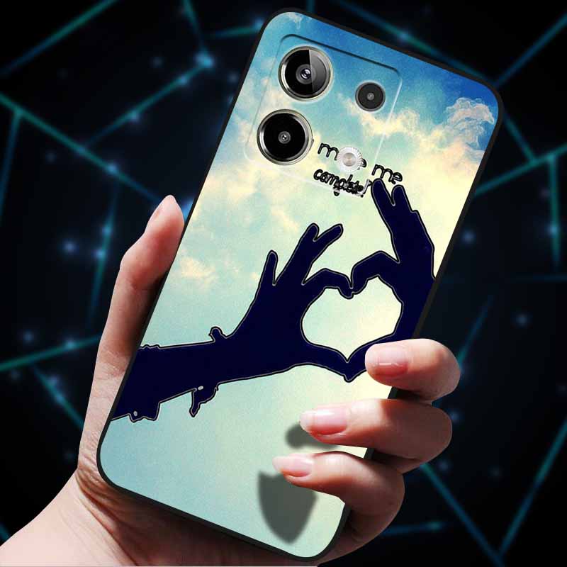 3D Цветочные тисненые чехлы для Redmi Note 13 Чехол Note13Pro 5G Мягкие силиконовые чехлы для телефона для Redmi Note 13 Pro Plus Задняя крышка Сумка