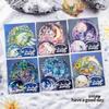 Moonlit Butterfly Series Stickers: Crystal Dot Light Journal Materials in 6 Styles