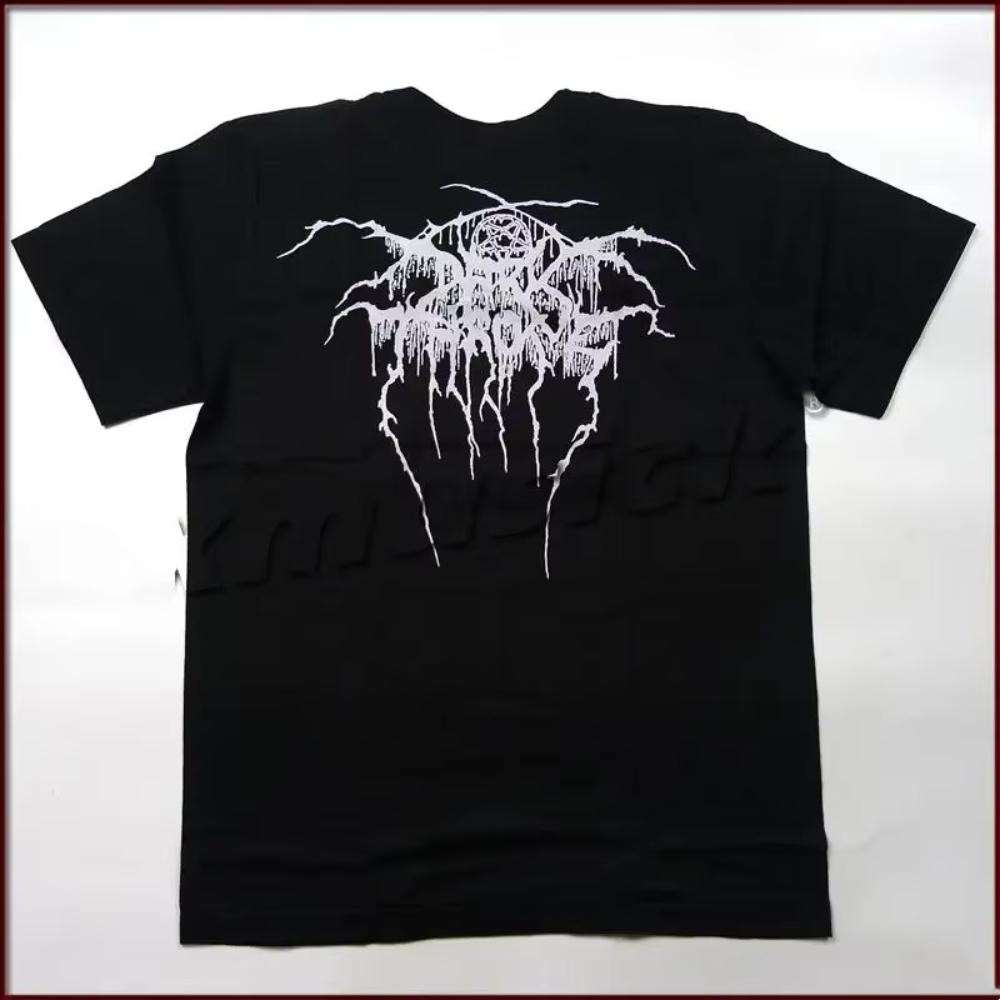 DARKTHRONE Андеграундный норвежский блэк-метал Тайская группа Дышащие мужские и женские футболки с коротким рукавом из чистого хлопка