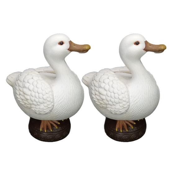 1/2Pcs Magnetic Beak Duck Statue Key Holder Resin Duck Figurine Key Hanger Home Office Animal Sculpture Desktop Decoration Ornament