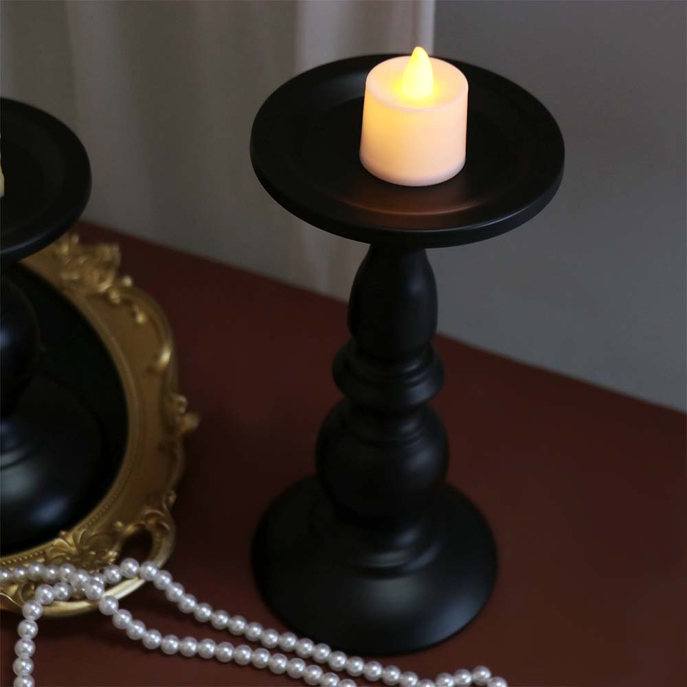 Iron Art Vintage Candlestick Black Candle Cup Candle Containers Candelabra  Wedding Party Birthday