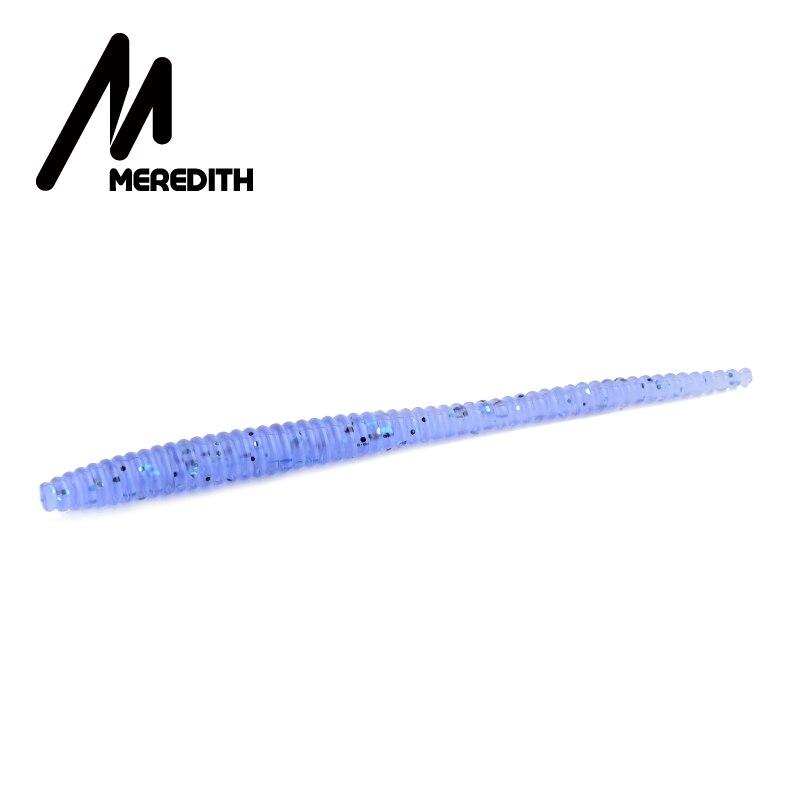 MEREDITH Червь Мягкая приманка для форели 60 мм/0,4 г 50 шт. и 80 мм/1,12 г 20 шт. Медленно тонущая для щуки, окуня JXC06