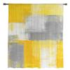 Oil Painting Abstract Geometric Yellow Modern Curtains for Living Room Tulle Curtains Window Sheer for Bedroom Accessories Decor