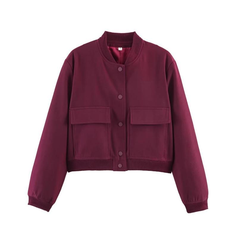 Womens Oversized Casual Jacket With Large Pockets Streetwear Style Lightweight Layering Outerwear In Multiple Solid Colors