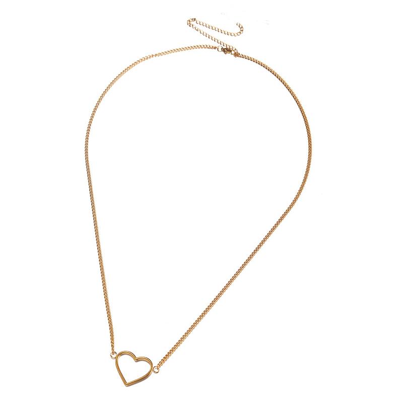 14K Gold Plated Dainty Gold Necklace for Women Teen Girls Delicate Love Heart Necklace Heart Necklaces Lovely Festival Jewelry