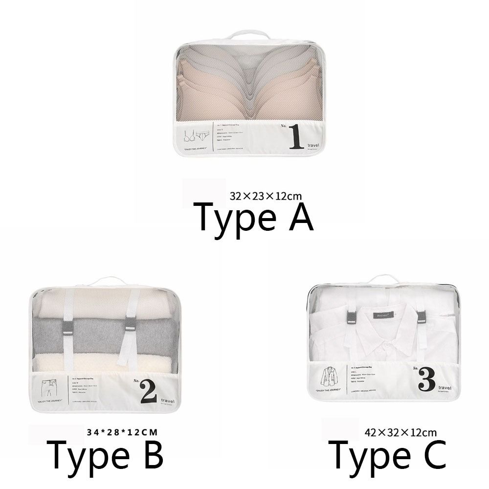 Clothes Subpackage Compressible Suitcase Packing Handbag Visible Waterproof Bag Travel Storage Bag